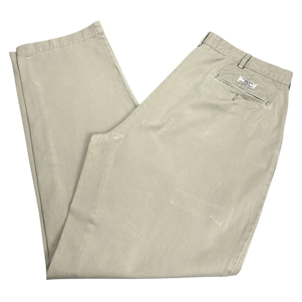 Polo Ralph‎ Lauren Men's Classic Chino Pants 100% Cotton Khaki 38/34